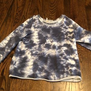 kids long sleeves tye dye crop top